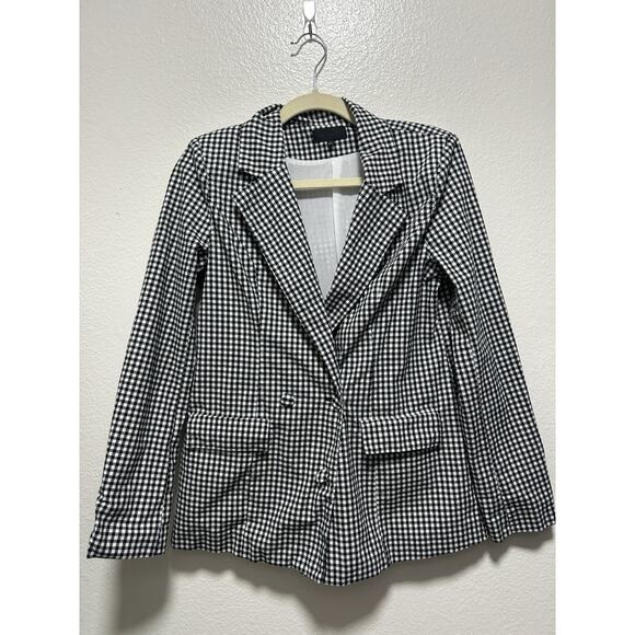 Majorelle Rhea Houndstooth Blazer Jacket In Gray Preppy Academia Size Small - Picture 1 of 6